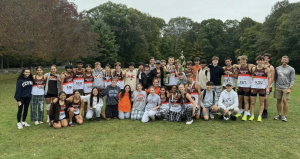 The Pascack Hills cross country team. 
